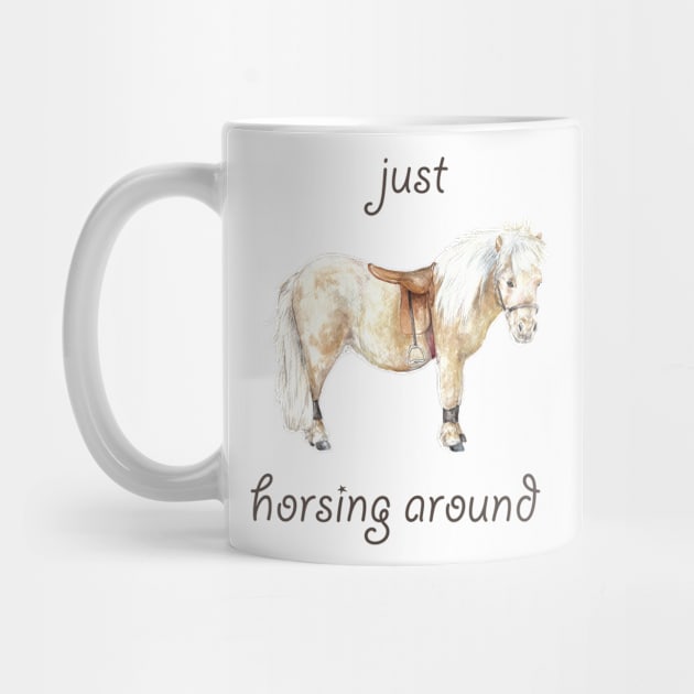 Just Horsing Around: Shetland Pony Illustration by wanderinglaur